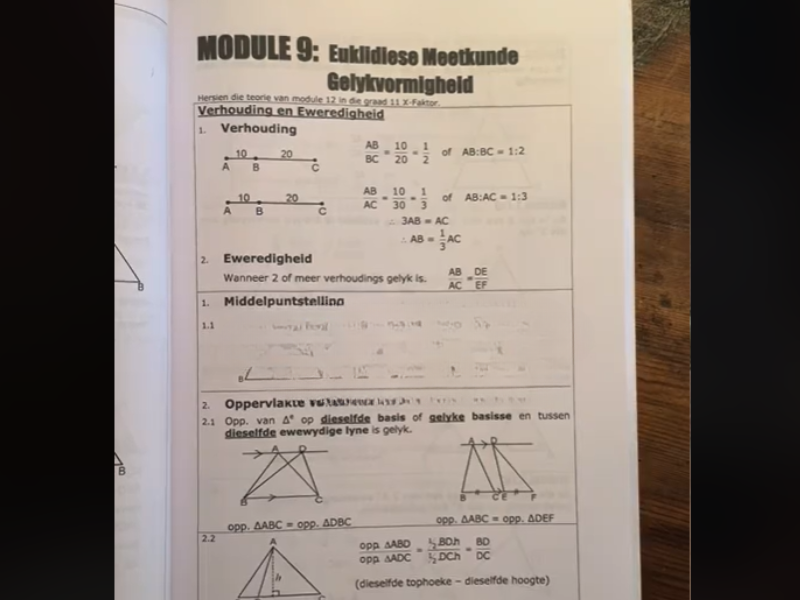 An examination revision workbook for matric learners