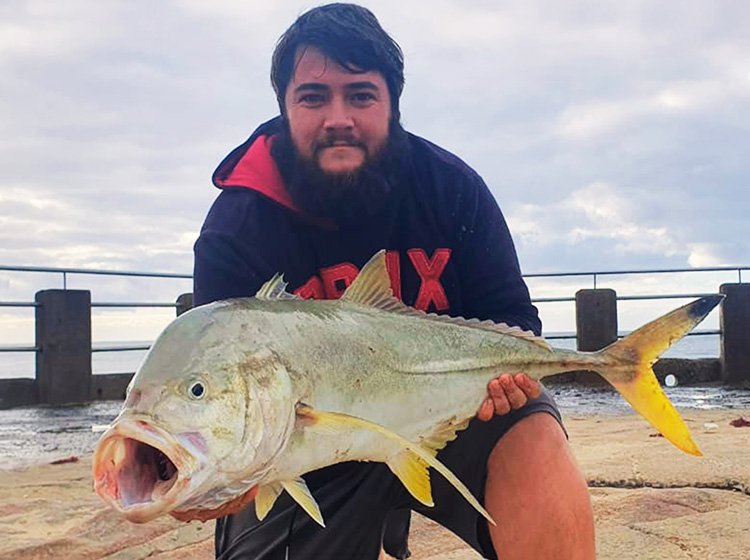 Andries Matthysen with a kingfish caught off Margate Pier