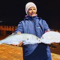 Angie Naidoo feeling the love of Margate Pier with a mixed bag of fish