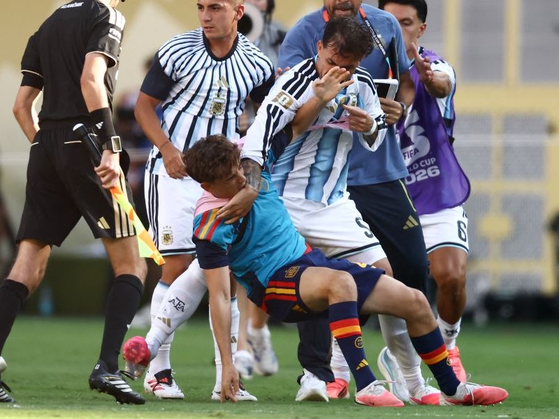 FIFA announced that it had opened proceedings into some Argentina players for their behaviour after losing the World Cup to Spain