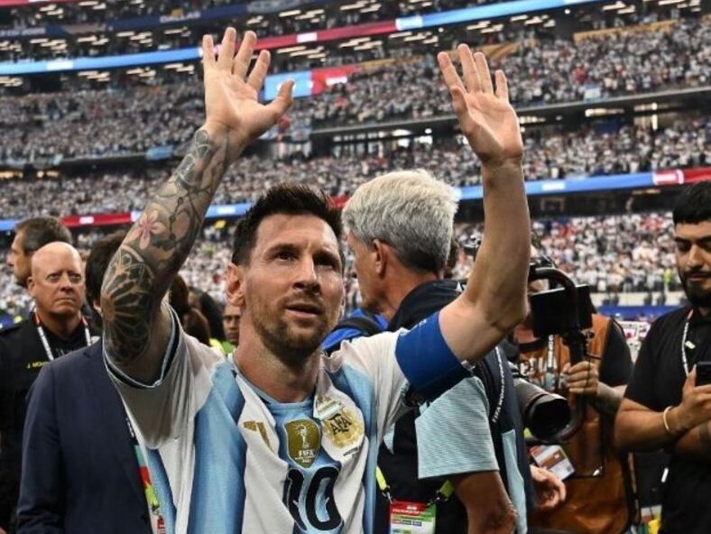 Argentina's forward Lionel Messi