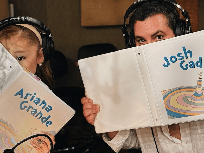 Ariana Grande and Josh Gad