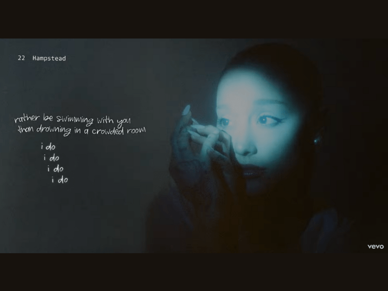 Ariana Grande Hampstead lyric video