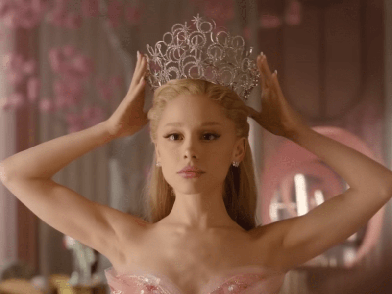 Ariana Grande as Glinda Upland in Wicked