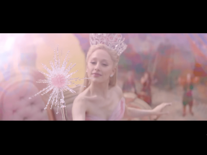 Ariana Grande as Glinda in the Wicked movie