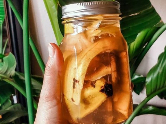 Banana tea.