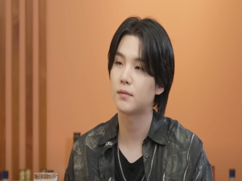 BTS Suga doing interview during his Suchwita YouTube show