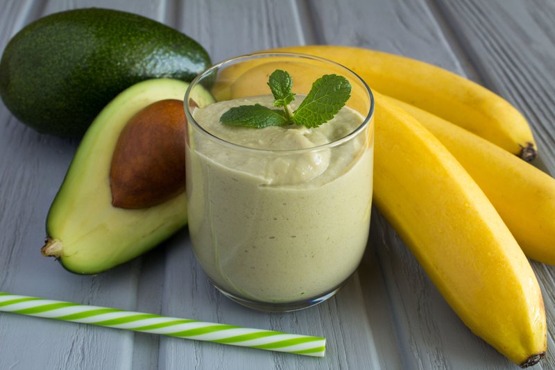 Avocado and banana smoothie