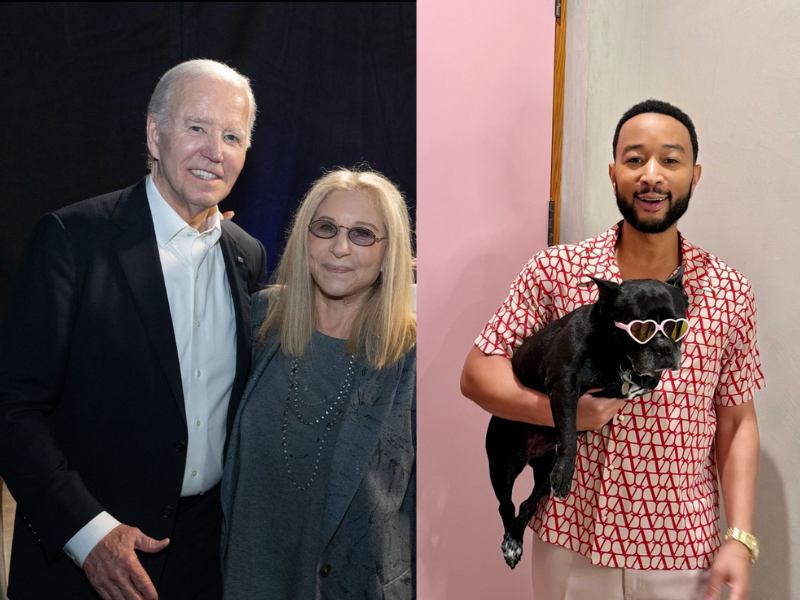 Barbra Streisand, Joe Biden, John Legend
