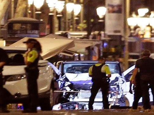 Barcelona attack -van