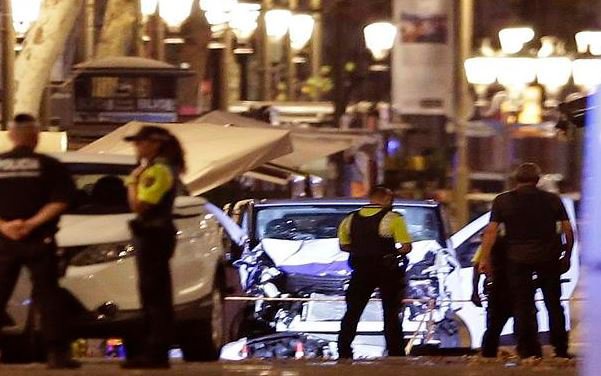 Barcelona attack -van