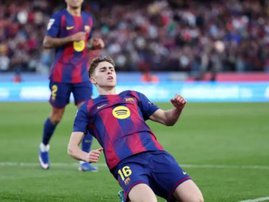 Barcelona midfielder Fermin Lopez