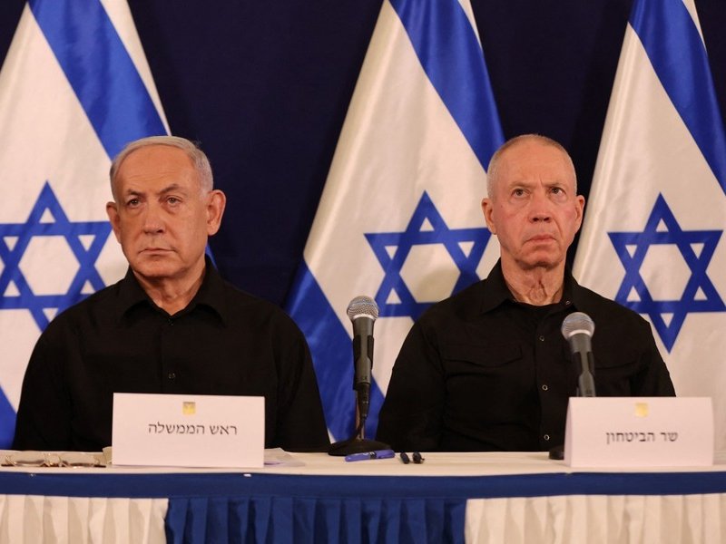Benjamin Netanyahu and Yoav Gallant