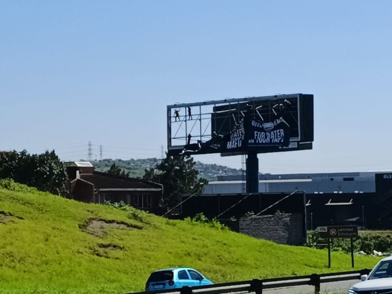 eThekwini Municipality removes DA's "Water Mafia" billboard