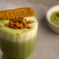 Iced Biscoff Matcha Latte