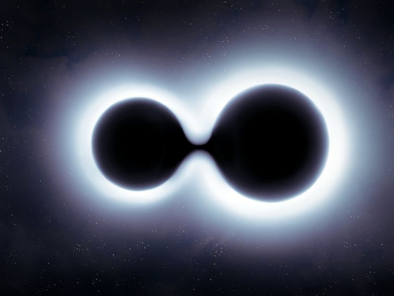 Black hole merger in space isolated