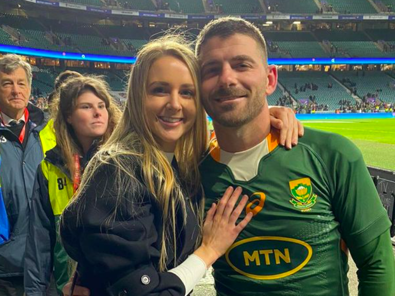 Bok Willie le Roux shares beautiful engagement photos