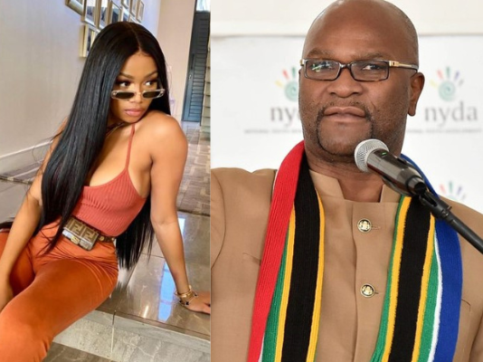 Bonang Matheba and Nathi Mthethwa