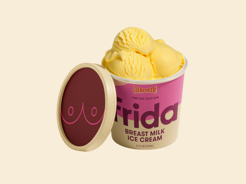 Frida breast milk ice cream