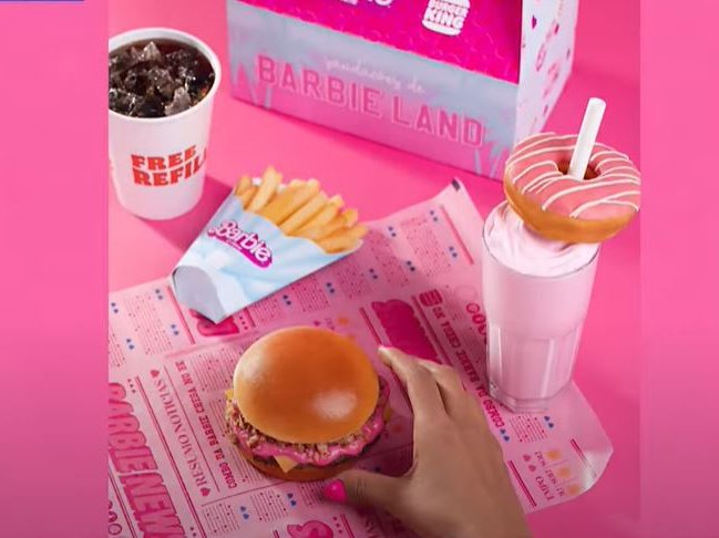 Burger King pink burger