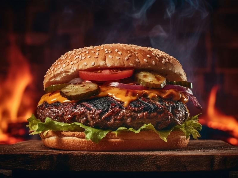 Juicy burger