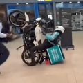 CHECKERS DRIVER DOES WHEELIE IN SHOPPING CENTRE
