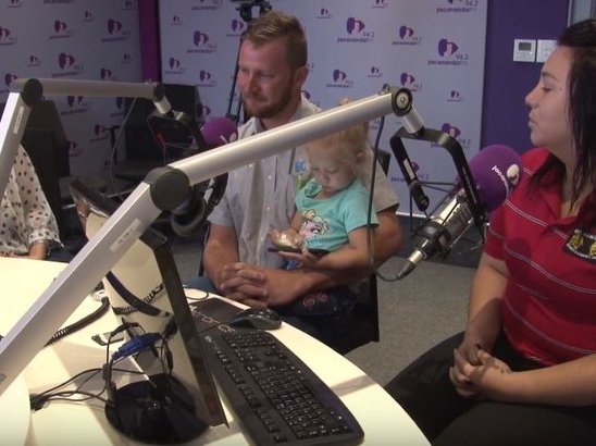 CJ's family on Breakfast with Martin Bester