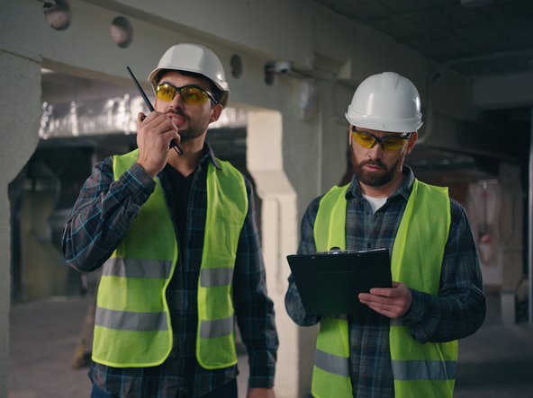 CONSTRUCTION WORKERS TWO MEN