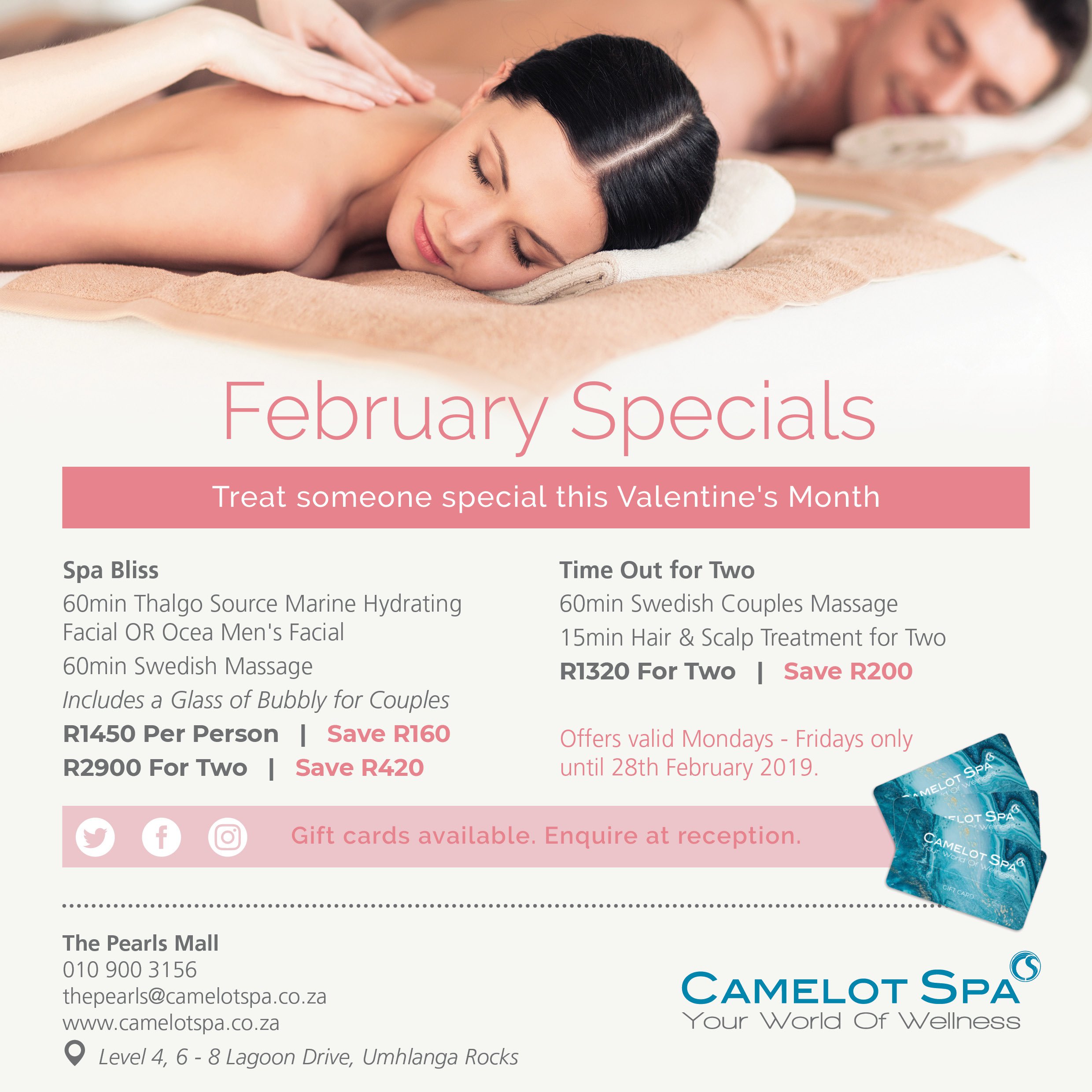 Camelot Feb specials