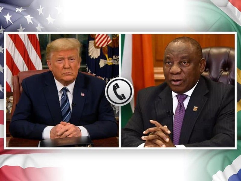 CYRIL RAMAPHOSA AND DONALD TRUMP
