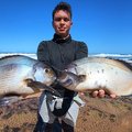 Cameron Nelson with two healthy Bream caught in the mid-south coast