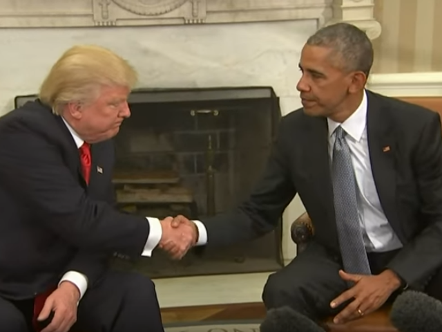 Donald Trump and Barack Obama
