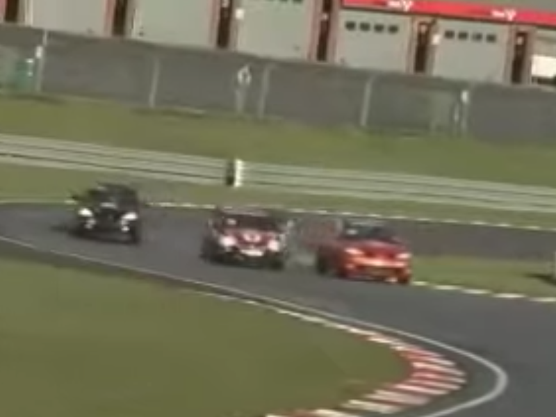 You will NOT believe why this guy crashed his racing car