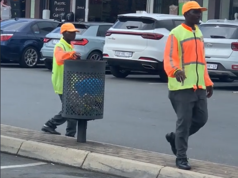 Car guards standing at a car park