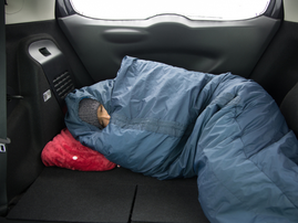 Sleeping in car