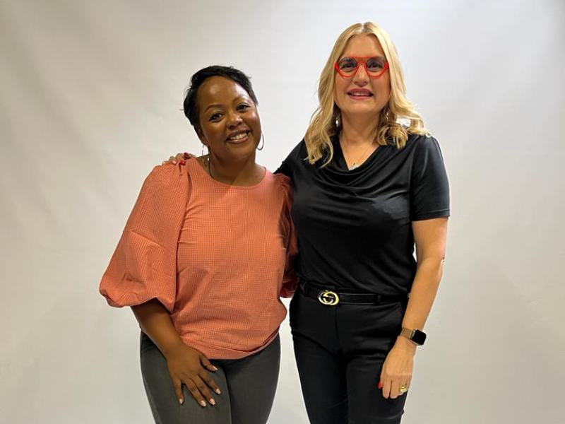 Carol Ofori and Bernita Ardendaum