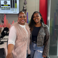Carol Ofori and Zimkhitha Xwamashu at the East Coast Radio studio