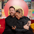 Carol Ofori hugging Rory Petzer