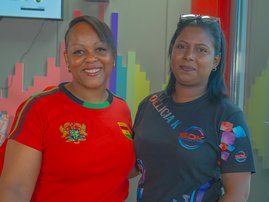 Carol Ofori and KZN entrepreneur Delicia Khader