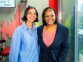 Carol Ofori with Germain Jacobs