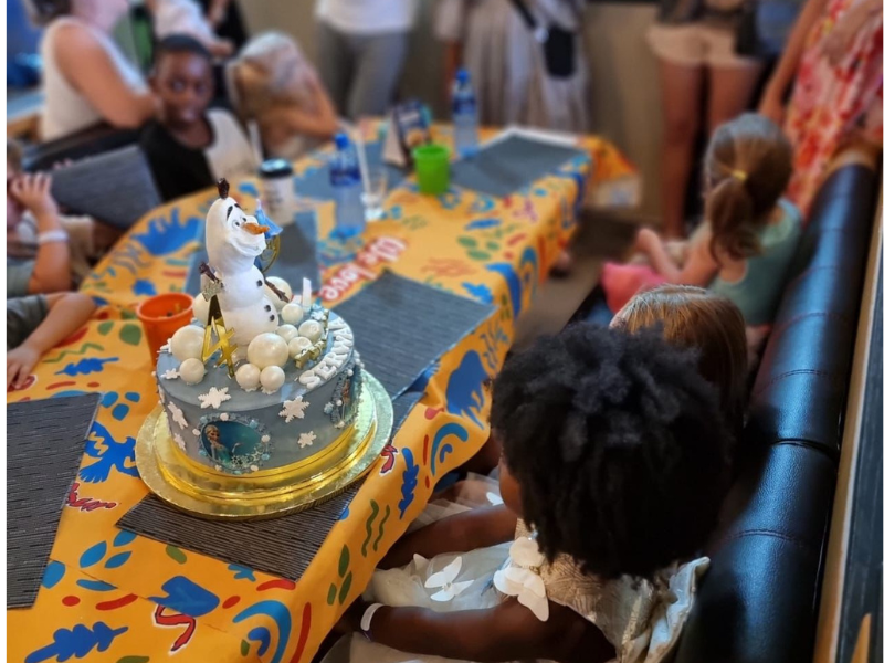 Carol Ofori's daughter celebrating her fourth birthday