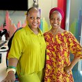 Carol Ofori with Dr Tu Nokwe