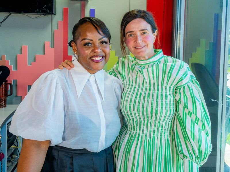 Carol Ofori with Lisa Thomson