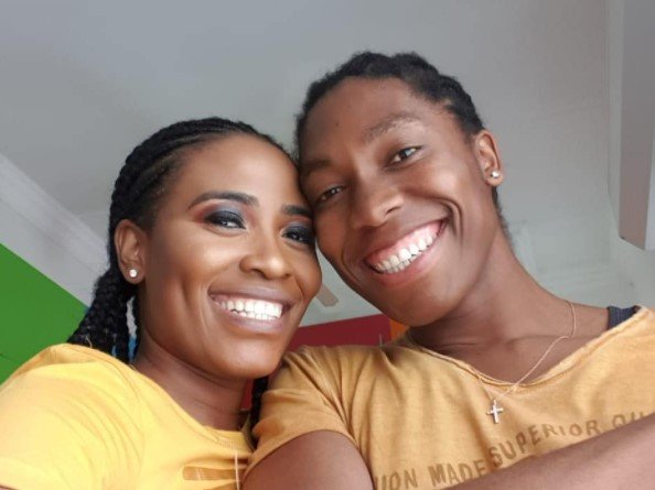 Caster Semenya and her wife Violet