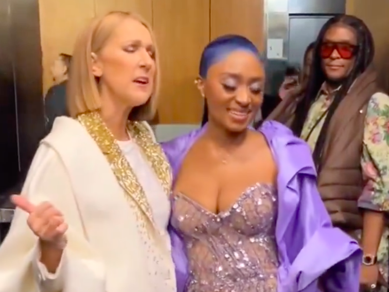 Celine Dion sings in public for first time in years