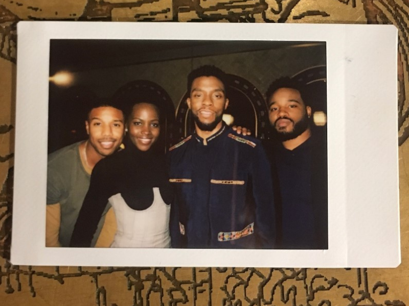 Chadwick Boseman and his Black Panther co-stars
