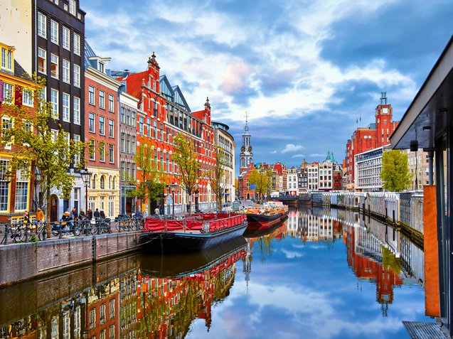 Channel in Amsterdam Netherlands