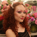 Chappell Roan wearing dramatic pink makeup