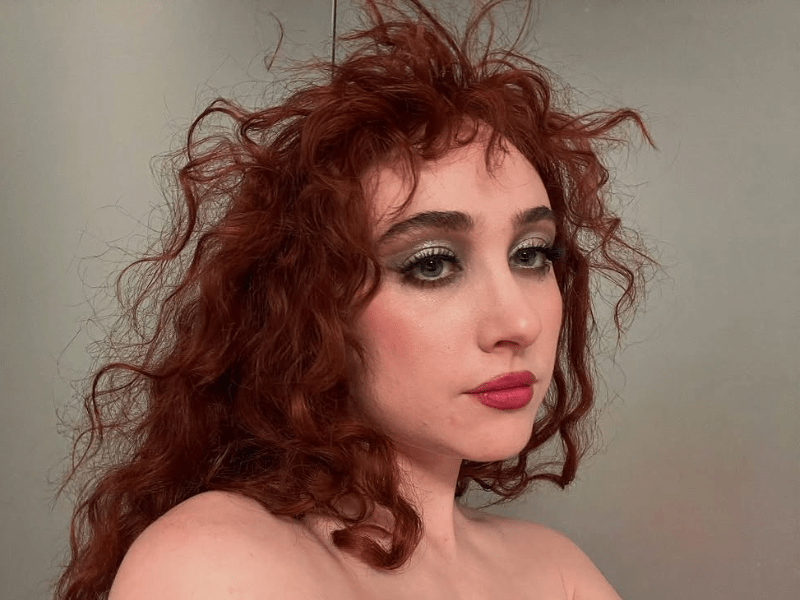Chappell Roan with red curly hair