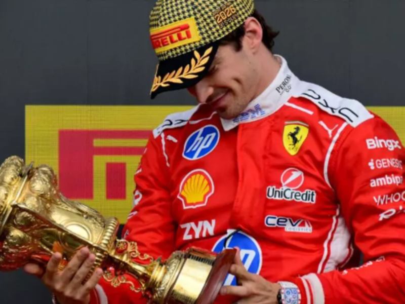 Charles Leclerc wins British Grand Prix